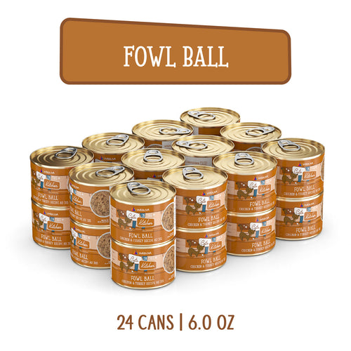 Weruva Cats in the Kitchen Fowl Ball Chicken and Turkey Recipe Au Jus Canned Cat Food