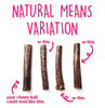 Tuesdays Natural Dog Company 6 Chewy Bulls (Bulk) Dog Treats