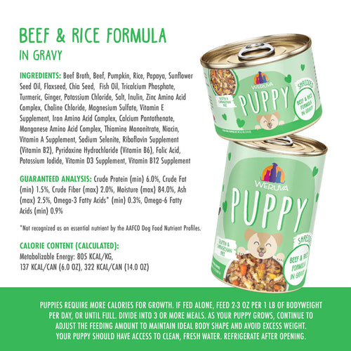 Weruva Beef & Rice Formula in Gravy Wet Dog Food