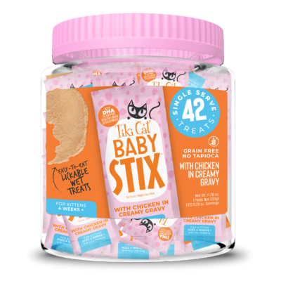 Tiki Cat® Baby™ Stix™ Wet Treats With Chicken In Creamy Gravy for Cats