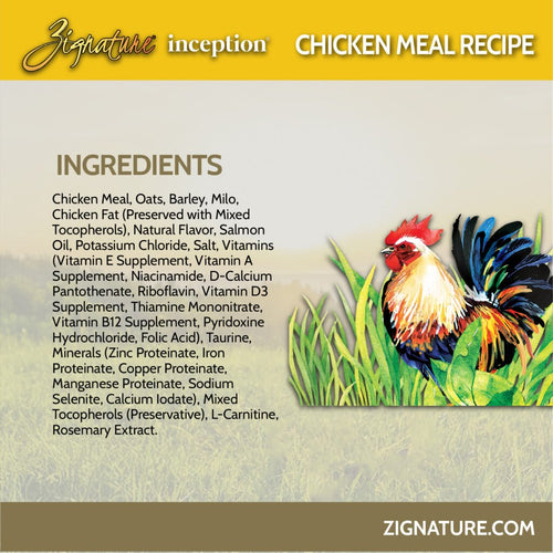 Zignature Inception Chicken Meal Recipe Dry Dog Food