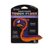 Spunky Pup Neon Tough Plush Snake Dog Toy