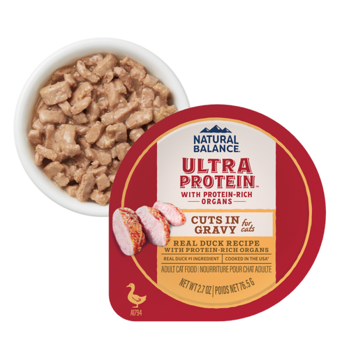 Natural Balance Real Duck Recipe With Protein-Rich Organs Cuts in Gravy