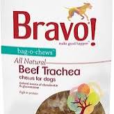 Bravo! Bag-O-Chews Dry Roasted Beef Trachea Dog Treats (3 inch - 12 count)