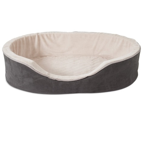 Petmate Aspen Pet Plush/Suede Oval Lounger (Small)