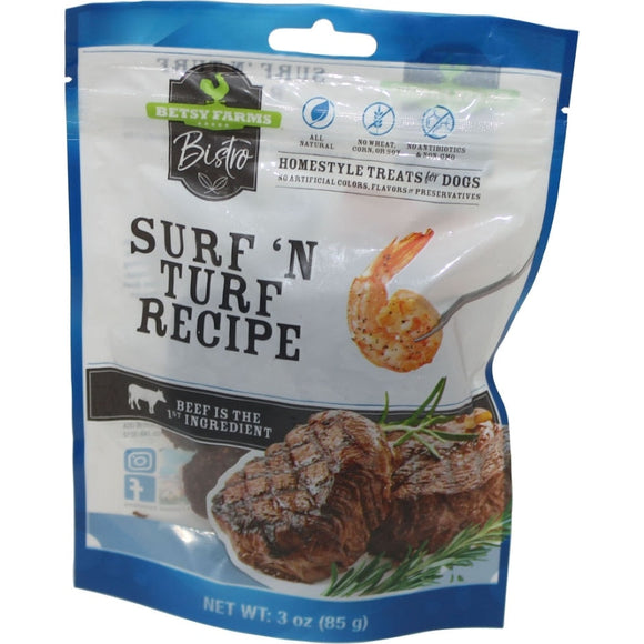 Betsy Farms Bistro Surf N' Turf Recipe (Beef/Fish 3 oz)